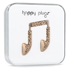 Load image into Gallery viewer, Happy Plugs Unik Earbud Plus Mic &amp; Remote - Leopard
