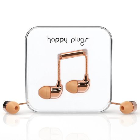 Happy Plugs Delux In-Ear Plus Mic & Remote - Rose