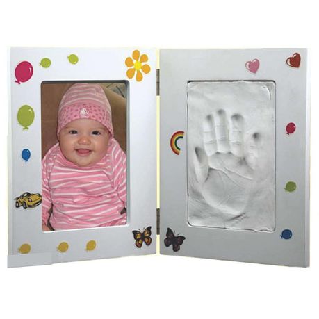 White Frame with Stickers and Clay Handprint Kit Buy Online in Zimbabwe thedailysale.shop