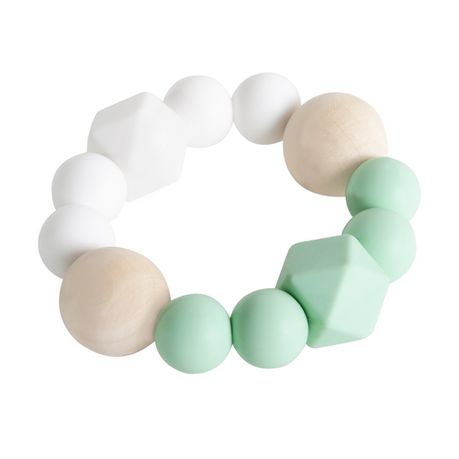 Ruby Melon Chu Teether - Textured - Mint Contrast Buy Online in Zimbabwe thedailysale.shop