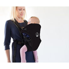Load image into Gallery viewer, BabyWombWorld Classic Front &amp; Back 3-in-1 Baby Carrier - Black
