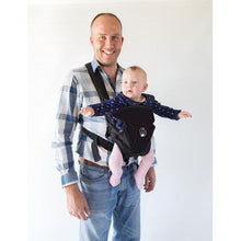 Load image into Gallery viewer, BabyWombWorld Classic Front &amp; Back 3-in-1 Baby Carrier - Black
