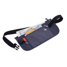 Load image into Gallery viewer, TROIKA Belt Bag with 2 Compartments and RFID Protection Safety Belt Grey

