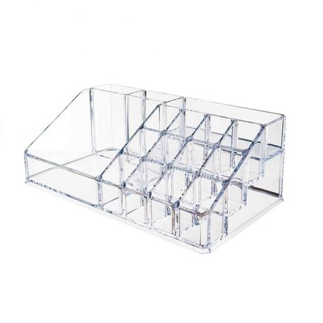 16-Compartment Acrylic Cosmetic Storage Organizer Buy Online in Zimbabwe thedailysale.shop