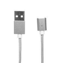 Load image into Gallery viewer, PowerUp 2-in-1 Magnetic Clip-on Charging USB Cable - Silver

