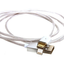 Load image into Gallery viewer, PowerUp 2-in-1 Magnetic Clip-on Charging USB Cable - Silver
