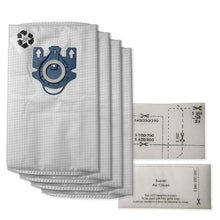 Load image into Gallery viewer, Value Pack of 4 Vacuum Cleaner Bags + Filters, for MIELE Vacuums Only (Blue Collar)
