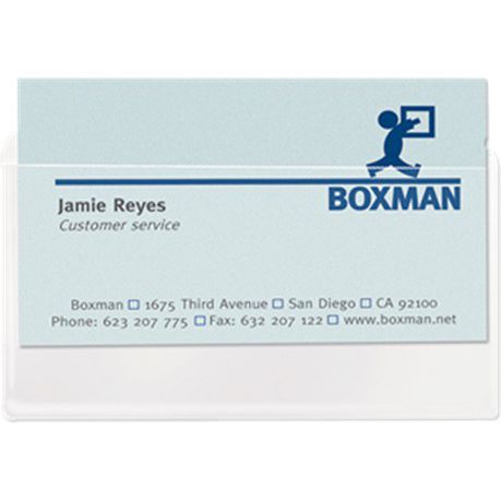 3L Self-Adhesive Business Card Pockets Top-Side Open (Pack of 10) Buy Online in Zimbabwe thedailysale.shop