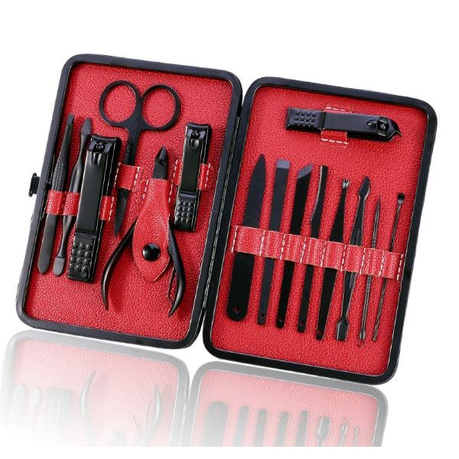 15 Piece Men's Grooming Kit - Black & Red Buy Online in Zimbabwe thedailysale.shop