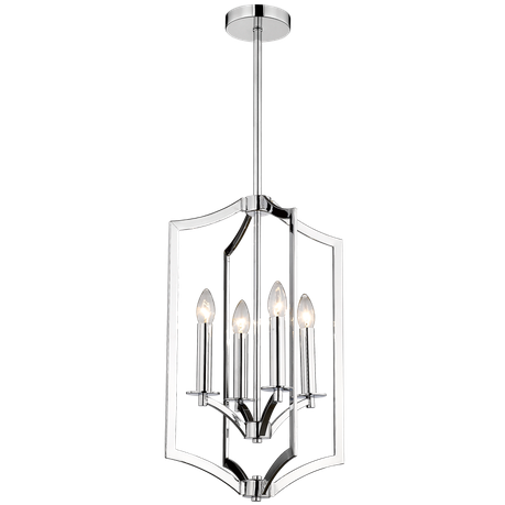 4 Light Polished Chrome Chandelier with Adjustable Height Buy Online in Zimbabwe thedailysale.shop