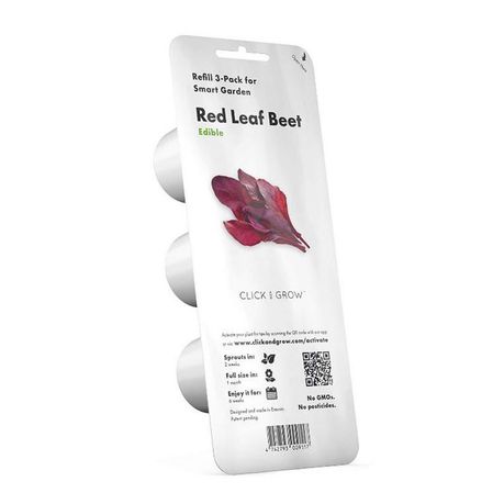Click and Grow Red Leaf Beet Refill 3-Pack for Smart Herb Garden Buy Online in Zimbabwe thedailysale.shop