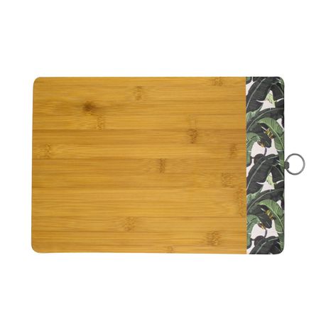 ALTA Bamboo Cutting Board with Pattern - Palm Leaves