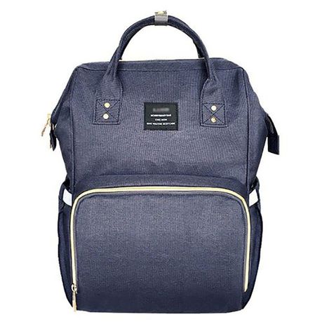 Mummy Bag Multi-Function Waterproof Travel Backpack - Navy blue Buy Online in Zimbabwe thedailysale.shop
