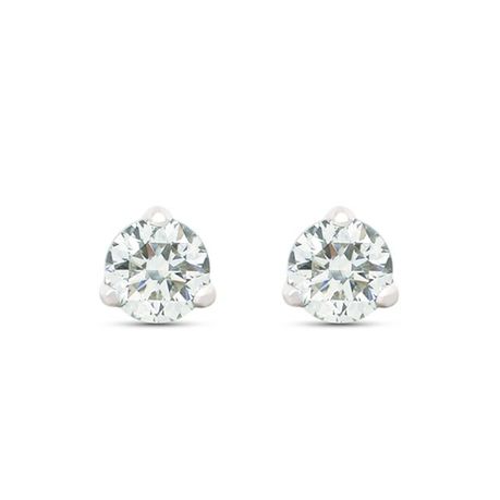 0.50ct Diamond Solitaire Stud Earrings Set in 9k White Gold Buy Online in Zimbabwe thedailysale.shop