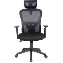 Load image into Gallery viewer, Linx Optima Operators High Back Mesh Chair with Head Rest - Black
