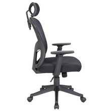 Load image into Gallery viewer, Linx Optima Operators High Back Mesh Chair with Head Rest - Black

