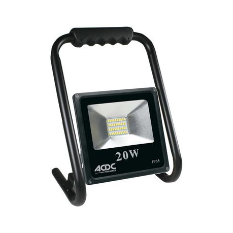ACDC 85/265VAC 20W Cool White LED Flood Light C/W Stand IP65 - ACDC