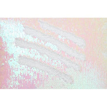 Load image into Gallery viewer, Mermaid Colour Changing Sequin Pillow Cushion - White &amp; Iridescent
