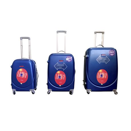 3 Piece Lightweight Luggage Set - Blue Buy Online in Zimbabwe thedailysale.shop