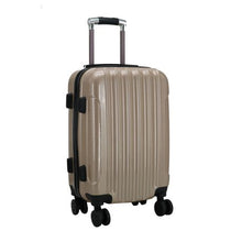 Load image into Gallery viewer, Hazlo 5 Piece ABS+PC Hard Luggage Bag Set with Trolley - Coffee Brown

