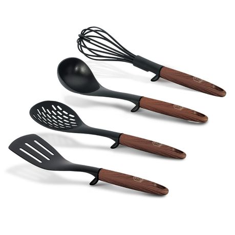 Berlinger Haus 4-Piece Nylon Kitchen Tool Set - Ebony Rosewood Collection Buy Online in Zimbabwe thedailysale.shop