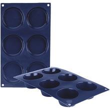 Load image into Gallery viewer, Ibili - Blueberry Silicone 6 Cup Muffin Pan
