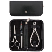 Load image into Gallery viewer, Kellermann 3 Swords Toe Nail Nipper and Beard Scissors Set 52353 Black
