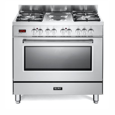 Elba 90cm Excellence Gas Electric Combo Cooker Stainless Steel - 9S4EX737N