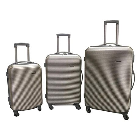 3 Piece Hard Outer Shell Luggage Set - Gold Buy Online in Zimbabwe thedailysale.shop