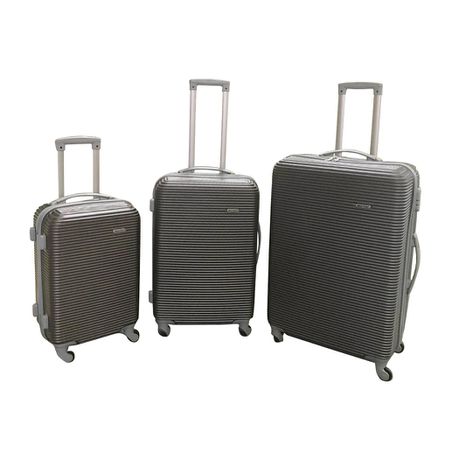 3 Piece Hard Outer Shell Luggage Set - Brown Buy Online in Zimbabwe thedailysale.shop