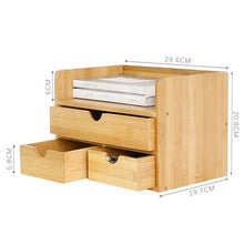 Load image into Gallery viewer, College Originals Multifunctional Bamboo Desk Cosmetic Organiser
