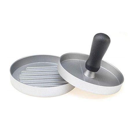 Heartdeco Aluminium Burger Meat Patty Press Maker Mould Outdoor Roast Plate