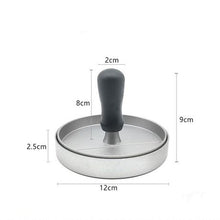 Load image into Gallery viewer, Heartdeco Aluminium Burger Meat Patty Press Maker Mould Outdoor Roast Plate
