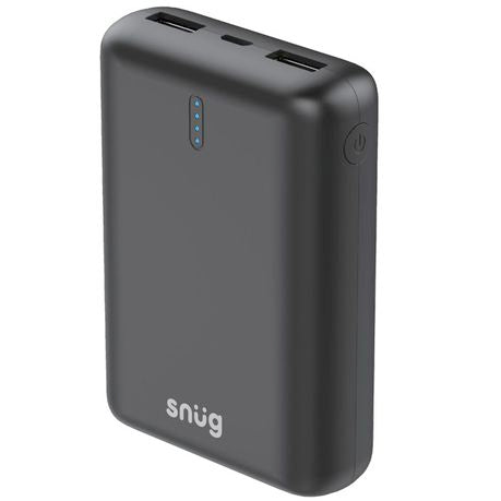 Snug 10000mAh Compact Power Bank Black Buy Online in Zimbabwe thedailysale.shop
