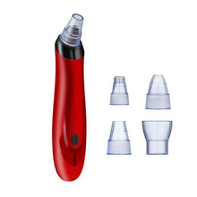 Load image into Gallery viewer, Electric Facial Pore Vacuum Cleaner with 5 Sucker Heads - Red
