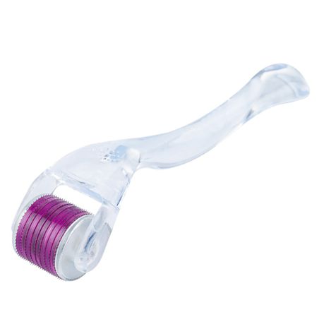 0.5mm 540 Titanium Microneedles Skin Roller - Clear & Purple Buy Online in Zimbabwe thedailysale.shop