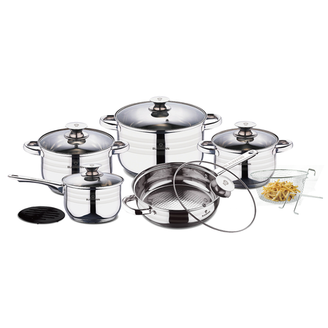 Blaumann 13-Piece Stainless Steel Cookware Set - Gourmet Line Buy Online in Zimbabwe thedailysale.shop