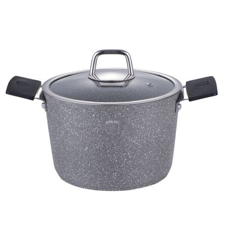 Berlinger Haus 20cm Marble Coating Stock Pot with Lid - Stone Touch Line Buy Online in Zimbabwe thedailysale.shop