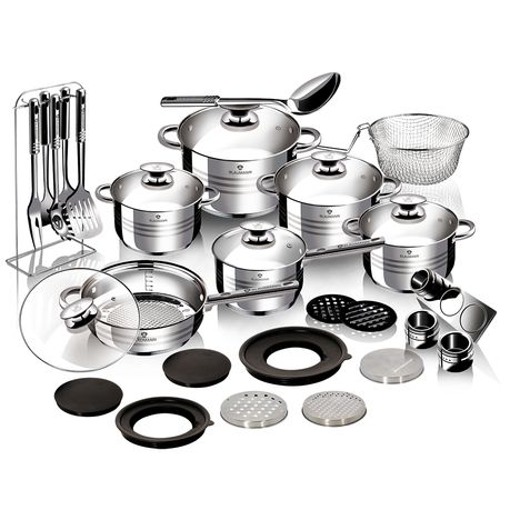 Blaumann 32-Piece Stainless Steel Cookware Set - Gourmet Line Buy Online in Zimbabwe thedailysale.shop