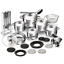 Load image into Gallery viewer, Blaumann 32-Piece Stainless Steel Cookware Set - Gourmet Line
