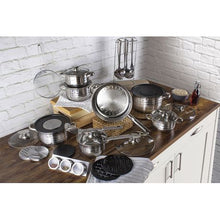 Load image into Gallery viewer, Blaumann 32-Piece Stainless Steel Cookware Set - Gourmet Line
