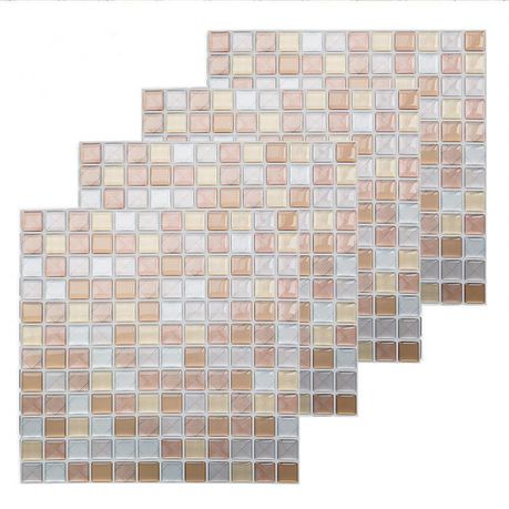 Self-Adhesive Backsplash Peel & Stick Kitchen Backsplash Tile Wall Stickers