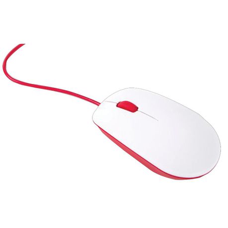 Raspberry Pi Mouse, Red/White, Wired Buy Online in Zimbabwe thedailysale.shop