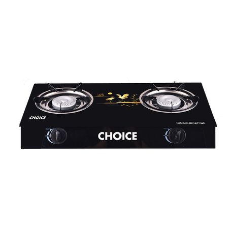 Choice Tempered Glass Panel 2 Burner Gas Stove Buy Online in Zimbabwe thedailysale.shop