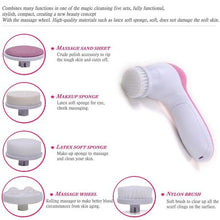Load image into Gallery viewer, T4U 5 in 1 Facial Cleansing Brush and Massager Set
