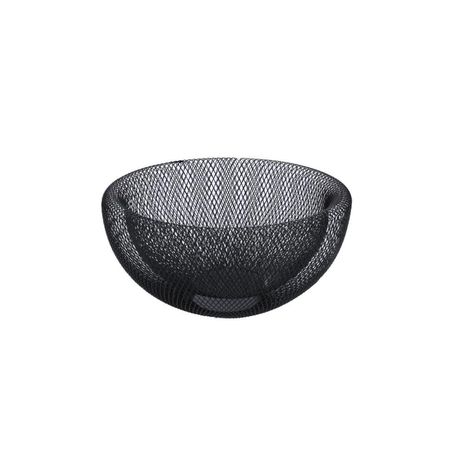 Continental Homeware - Wire Mesh Fruit Basket(Shiny Black)