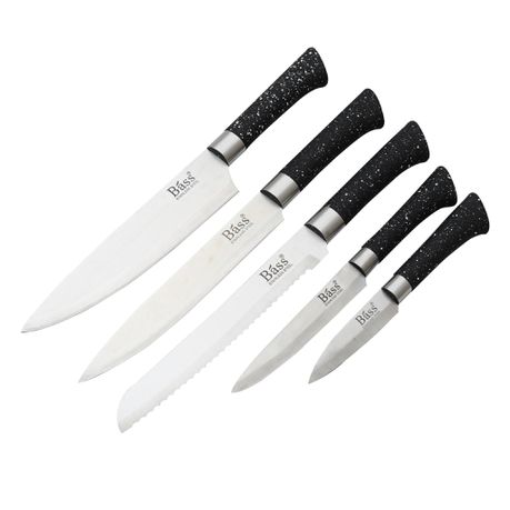 Bass 5 piece Kinife Set (Black)