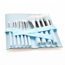 Load image into Gallery viewer, 12 Piece Makeup Brush Set With Pouch - Turquoise
