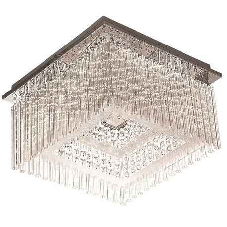 Square Double Layer 21 Watt LED Ceiling Fitting with Glass Rods Buy Online in Zimbabwe thedailysale.shop