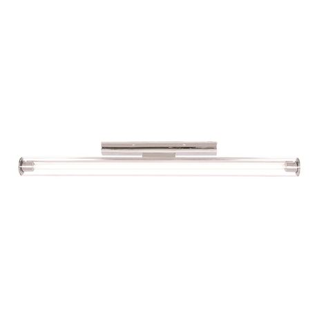 3 Foot Polished Chrome Fluorescent Fitting with Clear Glass Cover Buy Online in Zimbabwe thedailysale.shop